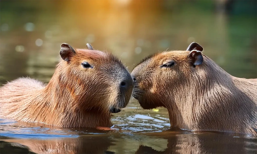 Passeio ao pôr do sol e observação de capivaras